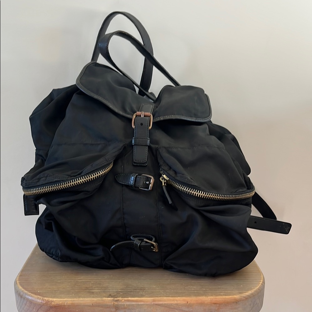 Rare PRADA Large Nylon & Leather Backpack